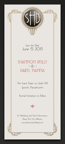 Shannon and Daryl - Art Deco Save the Date