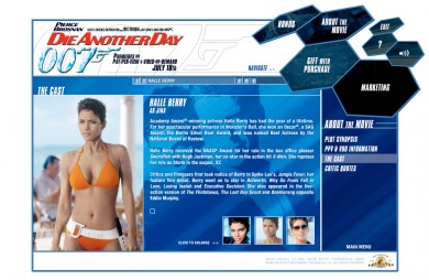 Die Another Day CD-ROM - Cast Bios