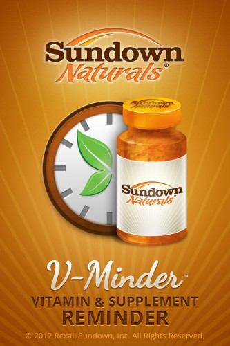 Sundown Naturals V-Minder Mobile App - iOS Default Screen