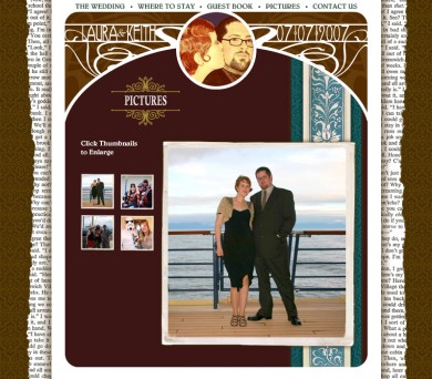 Art Nouveau Wedding Website